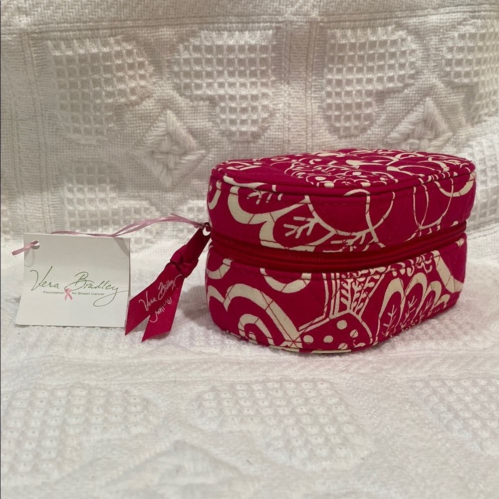 Vera Bradley Jewelry Box in Twirly Bird Pink NEW with Tags NWT
